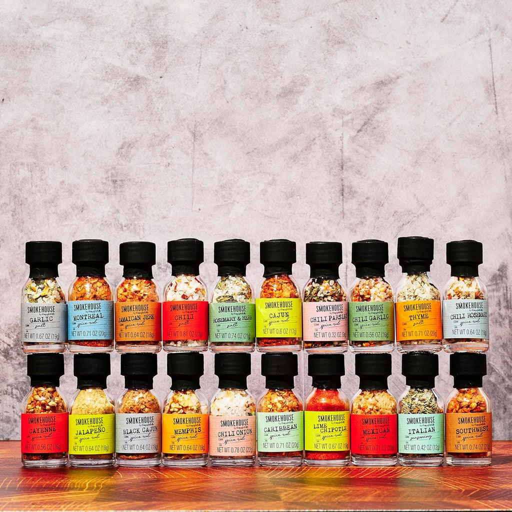 Smokehouse by Thoughtfully Ultimate Grilling Spice Set - 20 Flavorful Seasonings for Perfect BBQ
