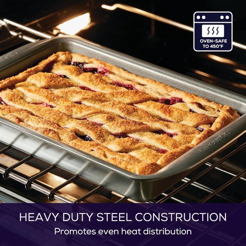 Circulon Nonstick Bakeware - 9 Inch x 13 Inch Rectangle Cake Pan | Durable Gray Finish
