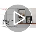 11x14 Deep Shadow Box Frame with Linen Back and Magnetic Door, Black