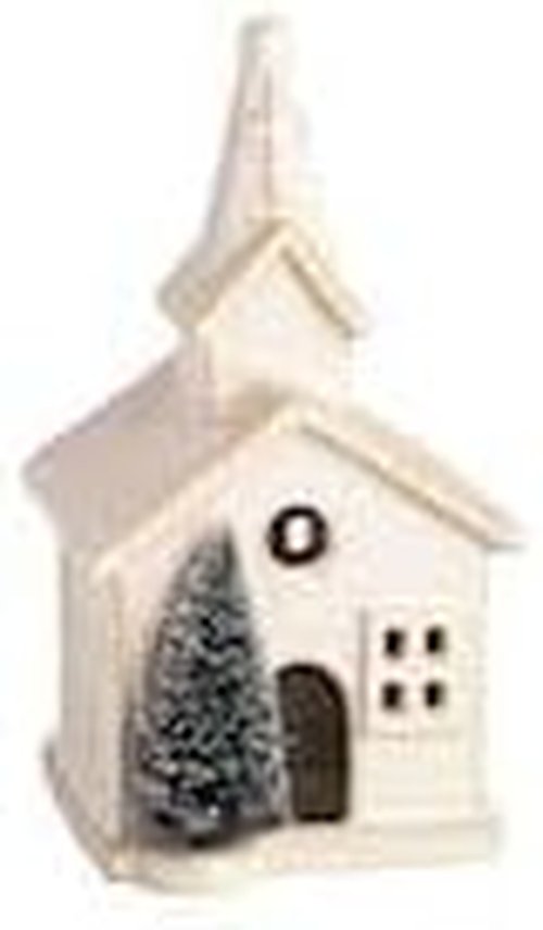 Mud Pie Large Christmas Church Sitter - Festive Holiday Decor for Home | Charming Design