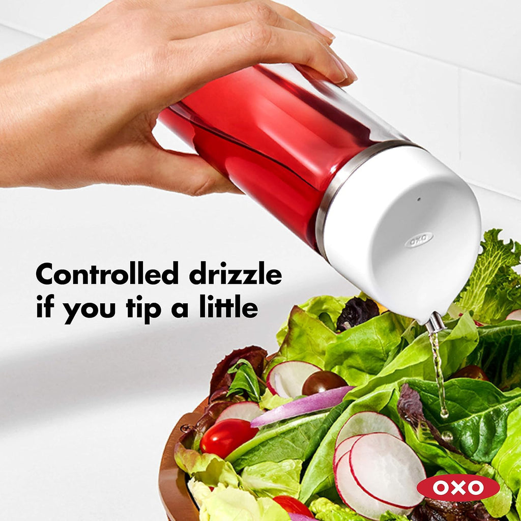 OXO Good Grips 12 Oz Precision Pour Glass Oil Dispenser - Effortless Pouring & Control