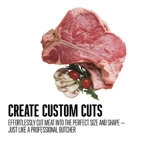 Weston Butcher Meat and Bone Saw with 16 Inch Stainless Steel Serrated Blade with Quick Release Handle (47-1601)