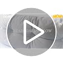 Wedge Headboard Pillow Twin XL - Plush Velvet Support Cushion