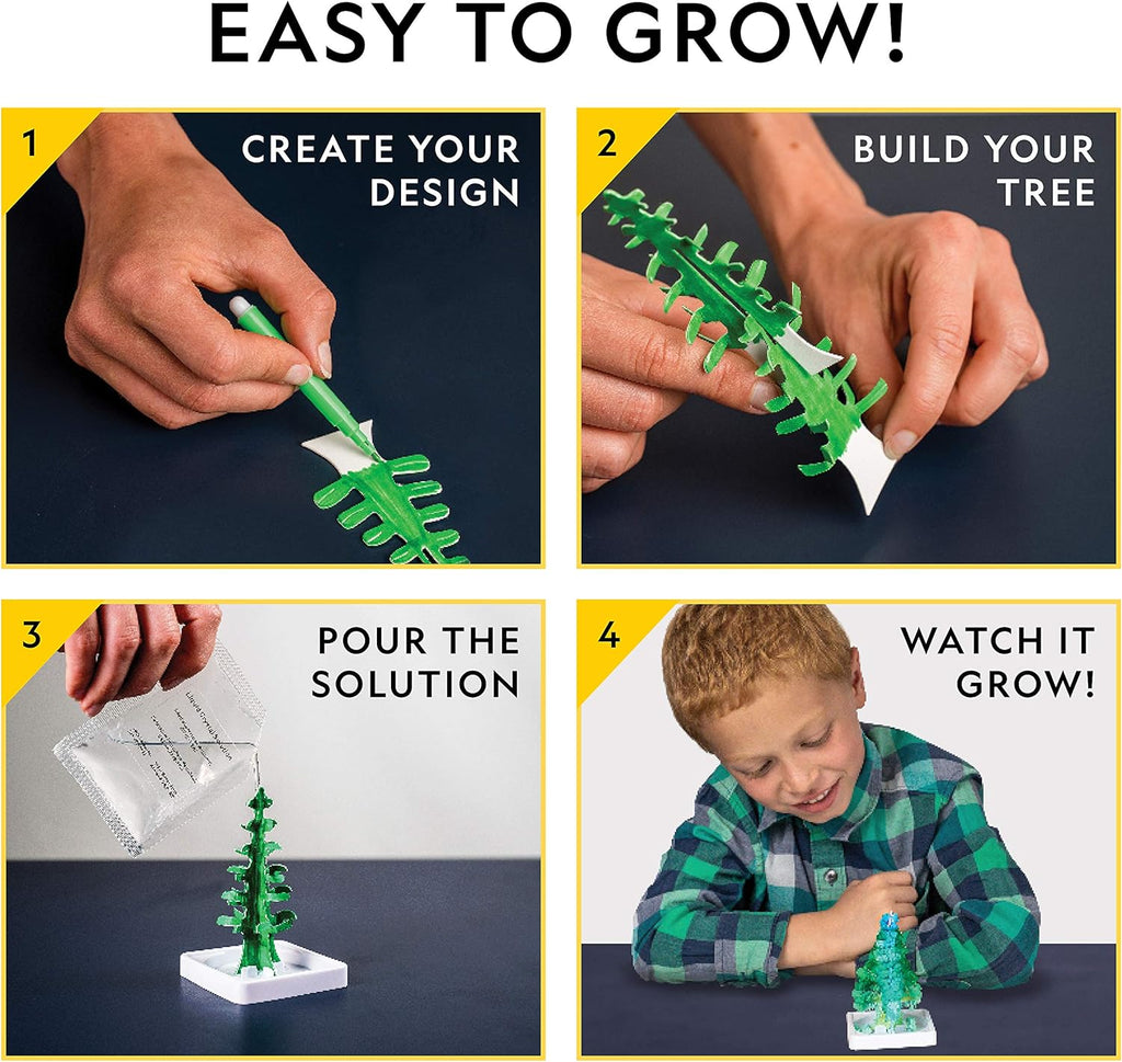 National Geographic Crystal Growing Kit for Kids - Grow a Stunning Crystal Garden in 6 Hours | Educational STEM Craft