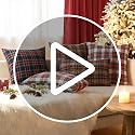 EMEMA Khaki Tartan Plaid Christmas Throw Pillow Covers 20x20 Inch Set of 2 Farmhouse Decor
