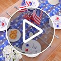 Fanqisi White Star Patriotic Table Runner 29x120 Inch, 2 Pcs 4th of July USA Flag Decor