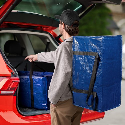 ClearSpace Heavy Duty Moving Bags - Large Storage Bags with Backpack Straps & Zippers | 6 Pack for Moving & Travel
