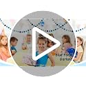 3-Pack Blue Pom Pom Garland - 6.5ft Hanging Ball Banner for Party Decor