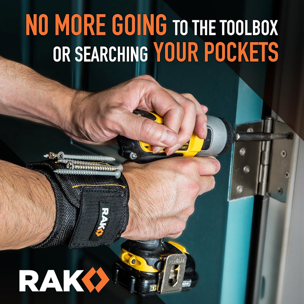 RAK Magnetic Wristband - Premium Tool Belt for Holding Screws & Nails | Perfect Gift for Men & Handyman