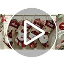 Personalized Christmas Stockings with Custom Name - 18.5" Burlap Plaid