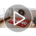 Duraaamo Christmas Bath Mat 20x32 Inch Red Ho Ho Holiday Bathroom Decor