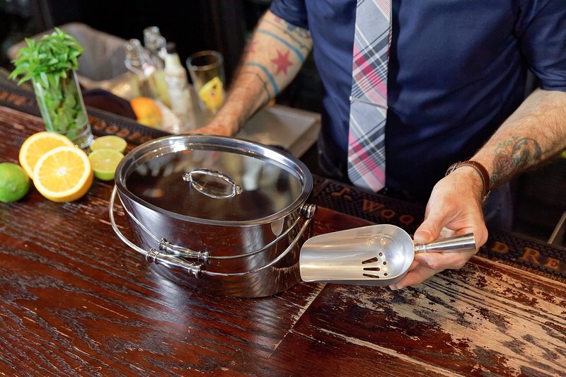 Crafthouse by Fortessa 8" Ice Scoop with Drain Holes, Stainless Steel