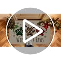 Baccessor Christmas Doormat 17x29 Inch Buffalo Plaid Dog Paws Farmhouse - 3 Dog Paws Variant
