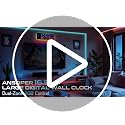 16.5" Large Digital LED Wall Clock with RGB Backlight and Remote Control