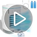 Portable Air Conditioner 900ml Mini Cooler Fan with 4 Speeds and Timer