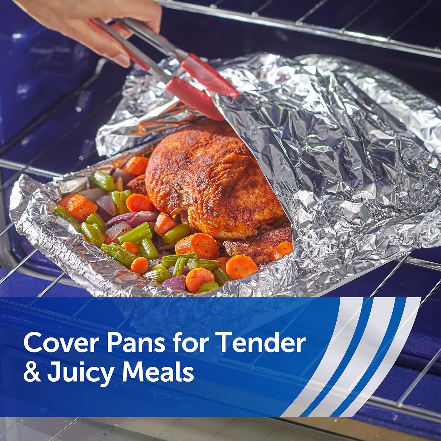 Reynolds Wrap Heavy Duty Aluminum Foil - Thick, Durable Foil with Easy Open Tab | 12 Inches Wide, 50 Sq. Ft.