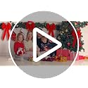 2-Pack Large Red Velvet Christmas Bows with Gold Edge - 12x20 Inch