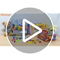 8-Pack Large Clear Toy Storage Bags with Zipper and Labels