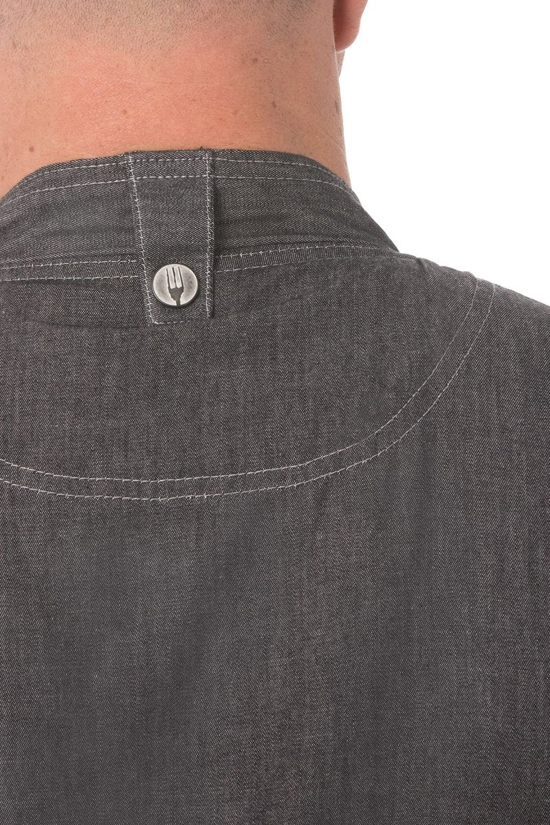 Chef Works Men's Delancey Chef Coat, Black, XX-Large