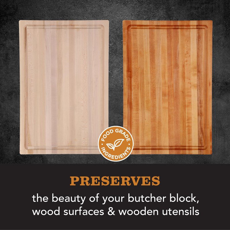 CLARK'S Cutting Board Oil - Food Grade Mineral Oil for Wood Cutting Board - Scented with Orange and Lemon Essential Oils - Butcher Block Conditioner - Restores All Wood - Made in USA, 1 Gallon