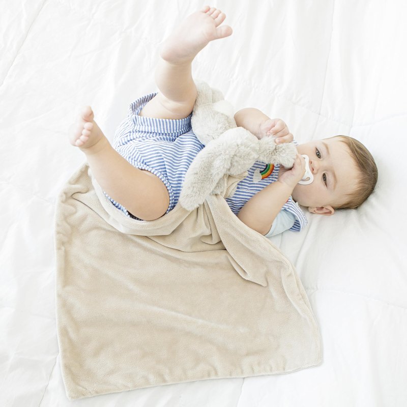 Baby Bunny Lovey Super Soft Large Security Blanket Newborn Snuggler Plush Toy Stuffed Animal Cuddle Nursery Essentials Loveys for Babies Girl Boy Infant Gift Toddler Blankie | 19.6 Inches Pink Rabbit