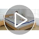 BEDELITE King 4 Inch Dual Layer Cooling Gel Memory Foam Mattress Topper