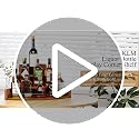 3-Tier Rustic Corner Liquor Bottle Display Shelf and Coffee Syrup Organizer