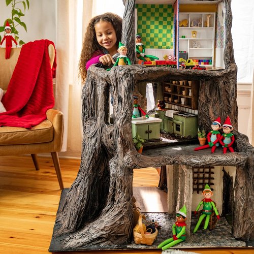 Elf on the Shelf | Elf Mates Chef Doll with Brown Hair - Enchanted Forest Edition with Scarf & Earmuffs - Ages 3+
