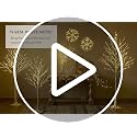 6FT Lighted Birch Tree with 8 Functions Indoor Outdoor Christmas Decor