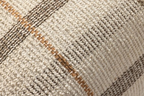 Loloi II Collection PLL0175 Ivory/Brown 20'' x 20'' Cover w/Down Pillow