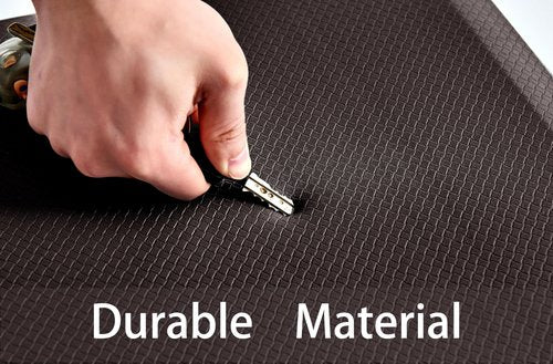 OnesCosy Anti Fatigue Kitchen Rugs Kitchen Mats for Floor,Cushioned Non-Slip Waterproof Ergonomic Comfort Rug Standing Mat for Kitchen,Doing Dishes,Floor,Home,Office,Sink,Laundry,Brown,17.3"x60"