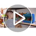 4-Piece Toy Storage Bag Set with Clear PVC Window for Building Bricks
