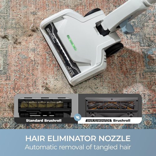 Kenmore CS2015 Corded Stick Vacuum - Powerful 2-Motor Suction, Hair Eliminator Nozzle & LED Headlight