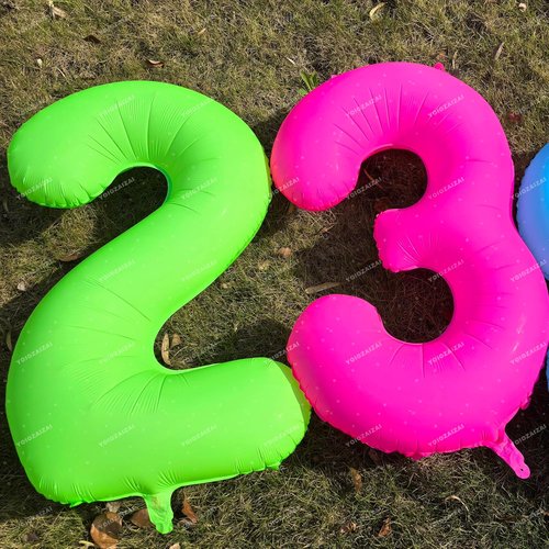 Fluorescent Pink 34th Birthday Balloons - 40 Inch Helium Foil Decorations for Boys & Girls