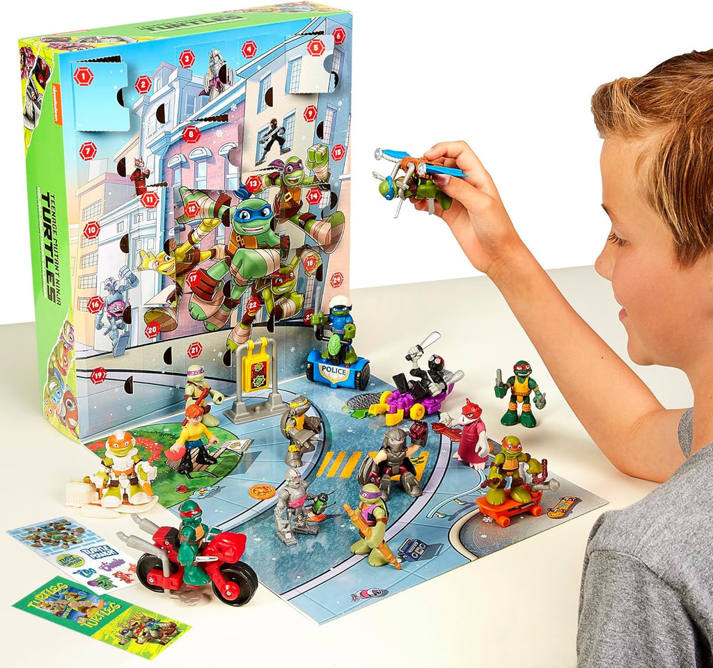 Playmates Toys Teenage Mutant Ninja Turtles Holiday Countdown Calendar - Fun Festive Gift for Kids