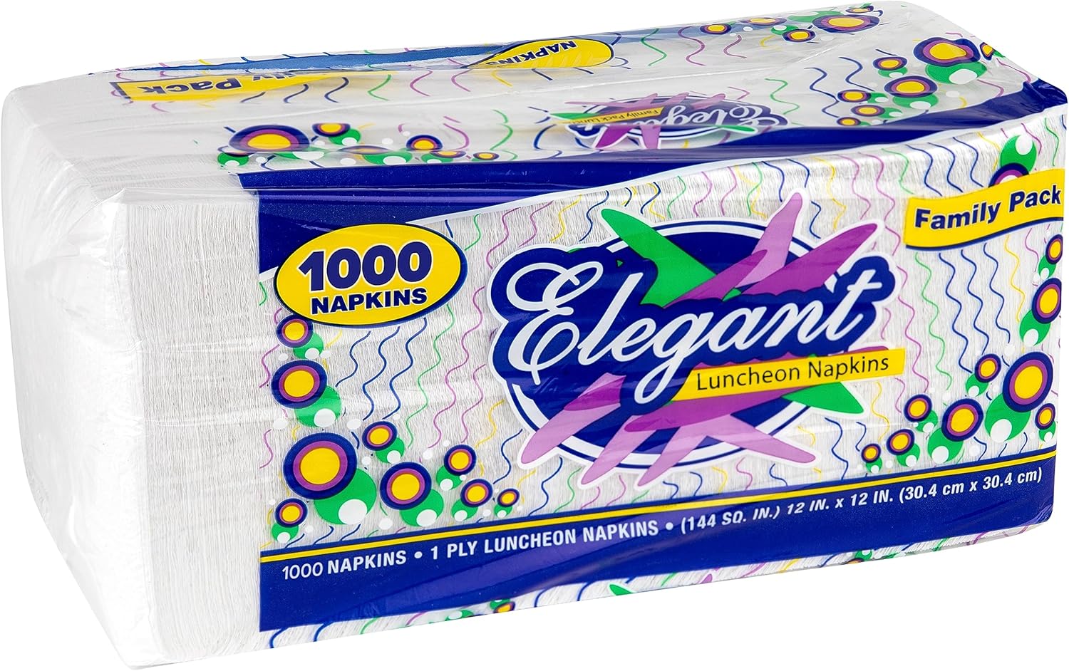Stock Your Home 12-Inch Disposable Napkins - 1-Ply White Dinner Napkins for Parties & Daily Use | 1000 Pack