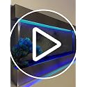 XL Wall Mounted Waterfall Fountain 47x24 Inch with LED Lights & Remote