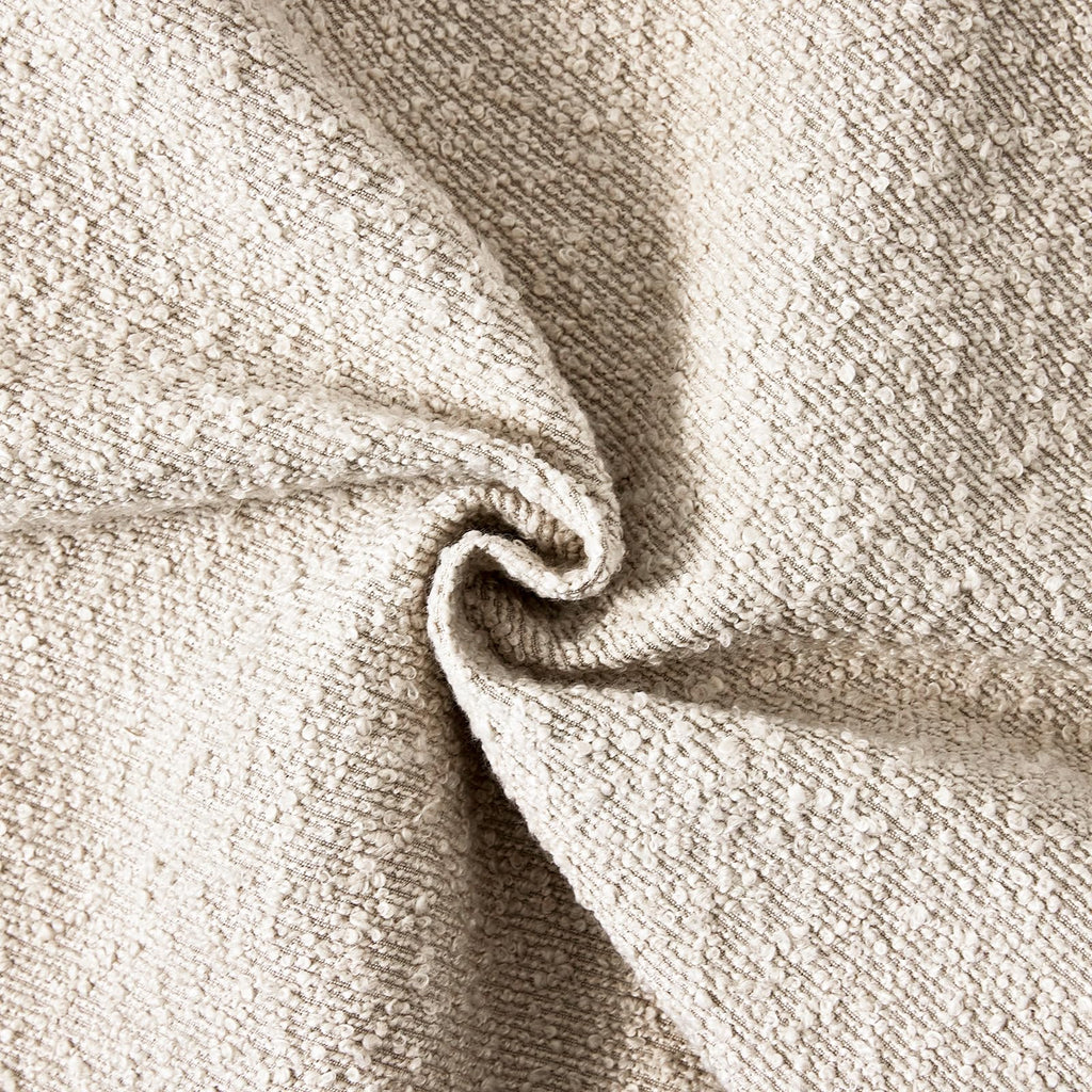 EIHU HOME 18x18 Boucle Throw Pillow Covers, Set of 2, Beige