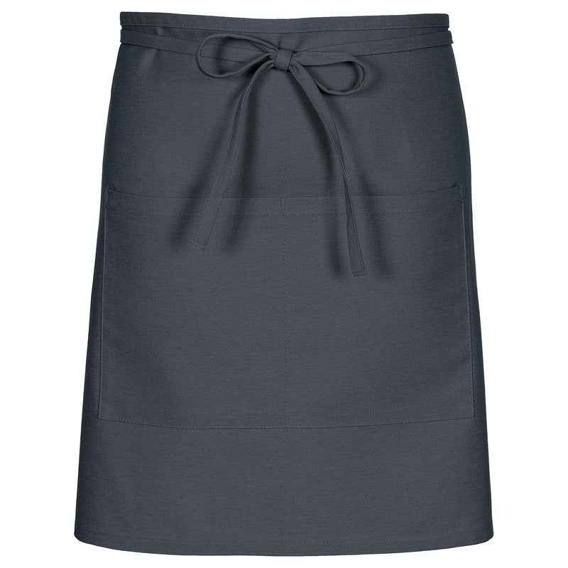 Fame F28 Two Pocket Half Bistro Apron - Charcoal (WFA34386CH)