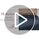Blythease Oversized King Bedspread Set 128x120 - 5-Piece Navy Quilted Coverlet