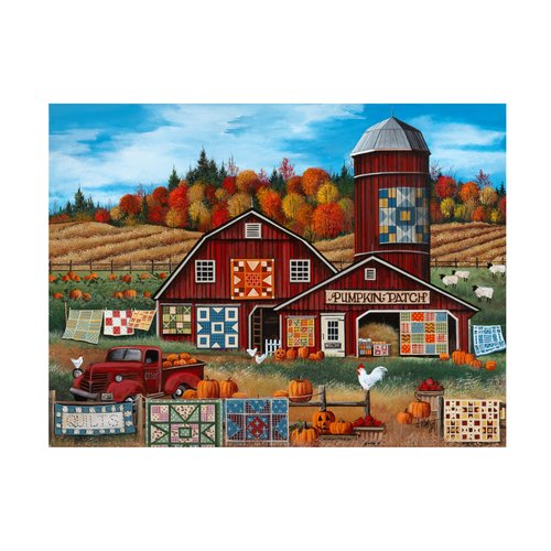 Trademark Fine Art ' Pumpkin Patch Farm ' Canvas Art by Debbi Wetzel 14x19
