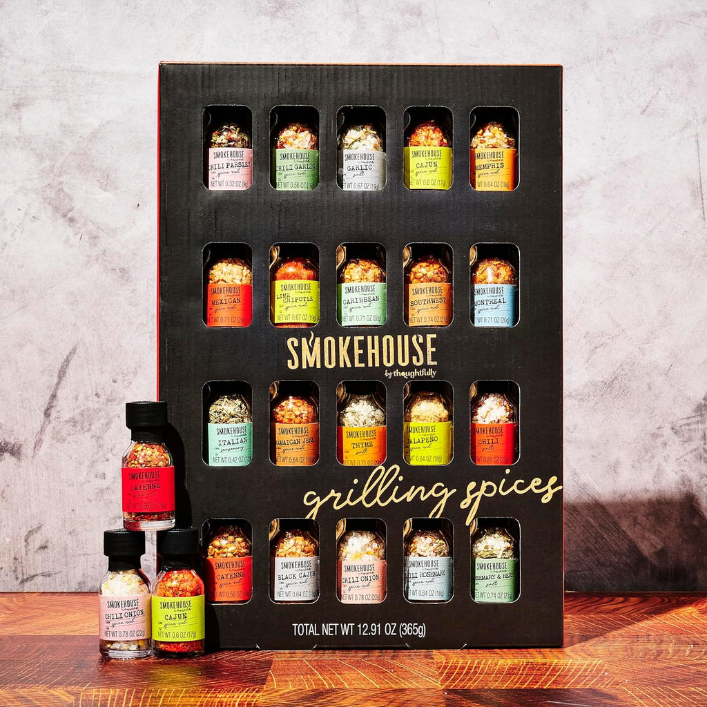 Smokehouse by Thoughtfully Ultimate Grilling Spice Set - 20 Flavorful Seasonings for Perfect BBQ