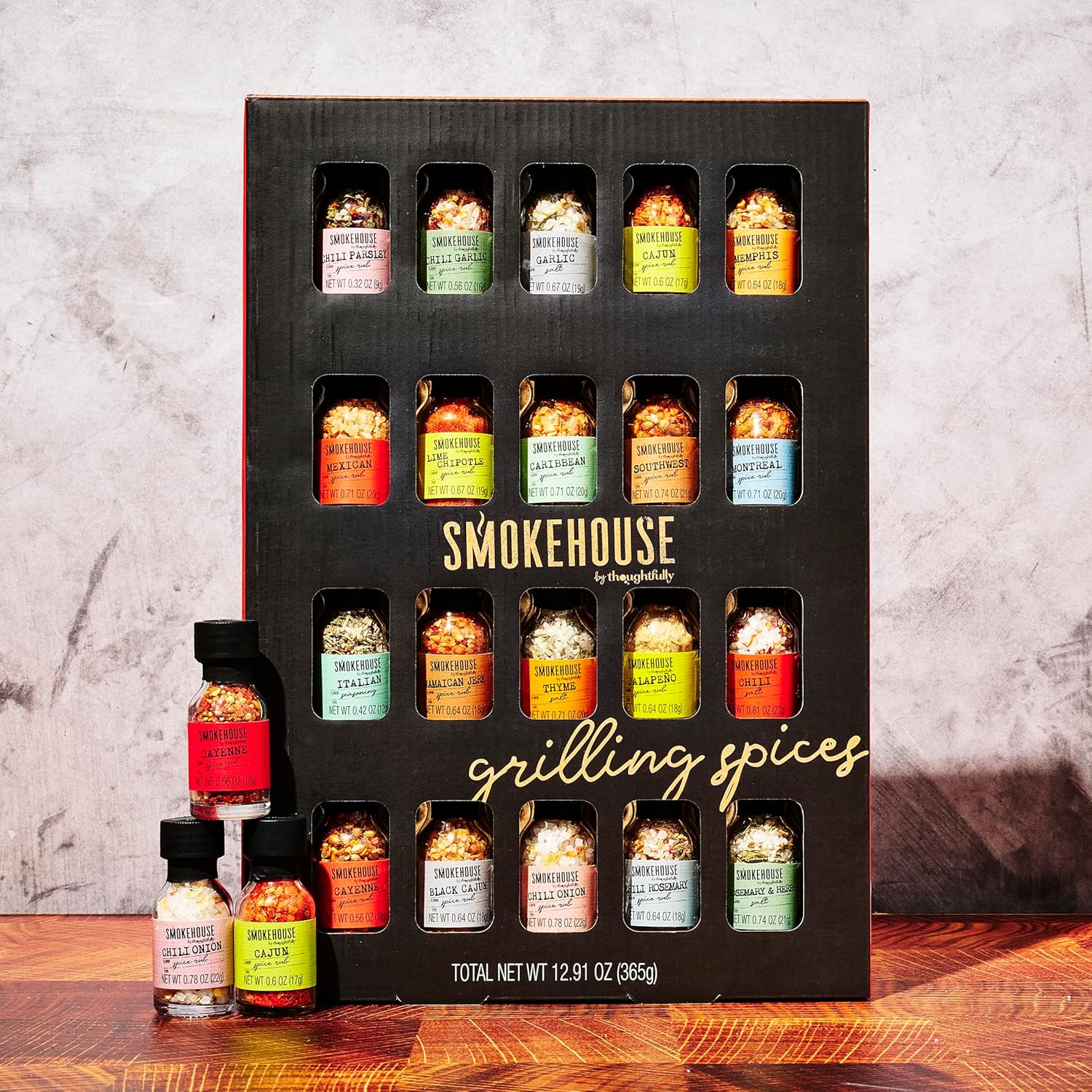 Smokehouse by Thoughtfully Ultimate Grilling Spice Set - 20 Flavorful Seasonings for Perfect BBQ