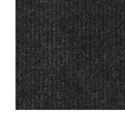 Sweet Home Stores Solid Design Non-Slip Rubberback 2x16 Indoor/Outdoor Runner Rug for Hallway, Kitchen, Living Room, Garage, Patio, 2' x 16', Black
