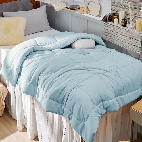 Bedsure Comforter Duvet Insert - All-Season Twin XL Quilted Down Alternative Blanket, Light Spa Blue, 92x68 Inches