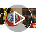 6.3" Animated Musical Christmas Village Globe with Rotating Train & Lights
