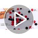 jijAcraft Black Red White Felt Ball Garland 2-Pack, 8.2ft Each - Halloween & Holiday Pom Pom Garlands