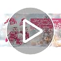 Pink Christmas Snowman Decor for Home Tabletop Tiered Tray - Festive Holiday Ornament