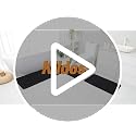 Kildoss Aqua Chenille Bathroom Rug 17"x24" - Plush Non-Slip Bath Mat