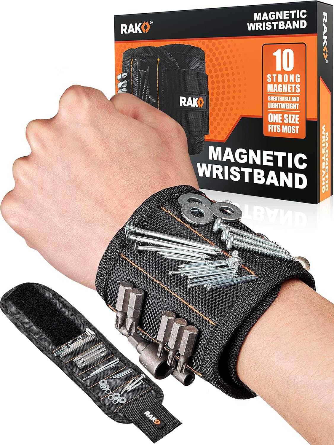 RAK Magnetic Wristband - Premium Tool Belt for Holding Screws & Nails | Perfect Gift for Men & Handyman